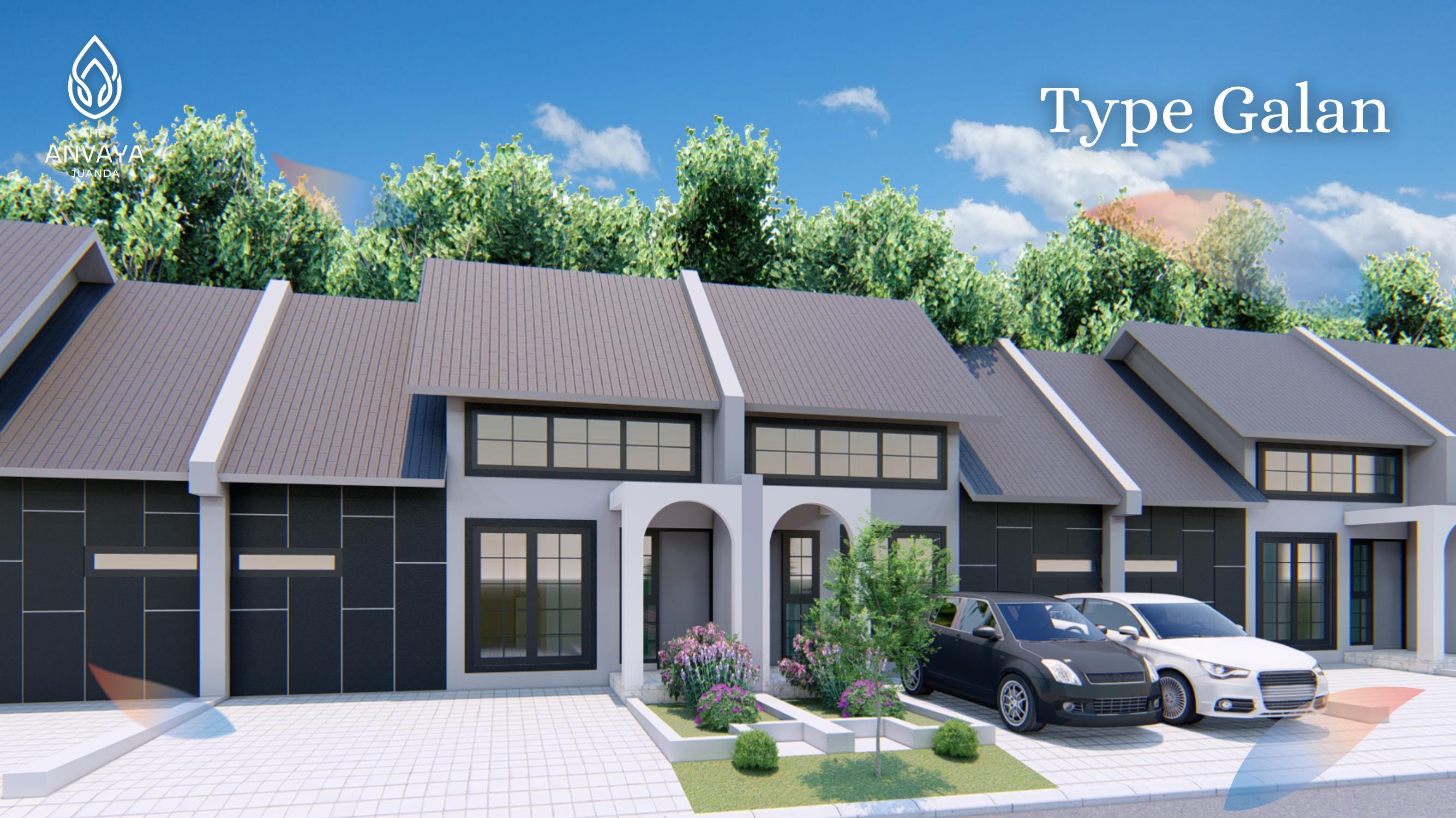 Foto eksterior tipe rumah Tipe 43/77 di The Anvaya Juanda Sedati, Sidoarjo