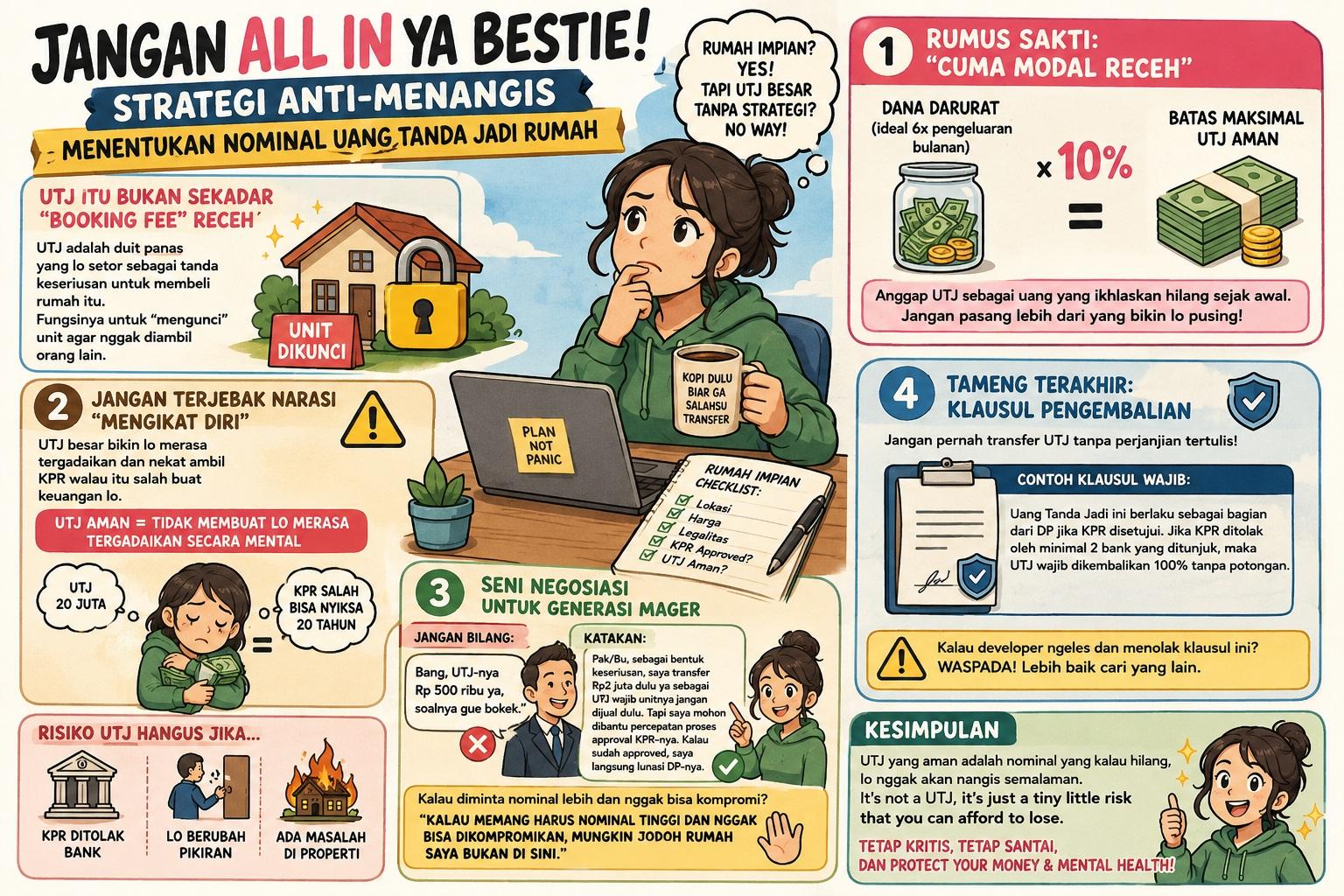 Thumbnail artikel Jangan All in Ya Bestie! Strategi Anti-Menangis Menentukan Nominal Uang Tanda Jadi Rumah - Berita & Artikel Rumah Sidoarjo