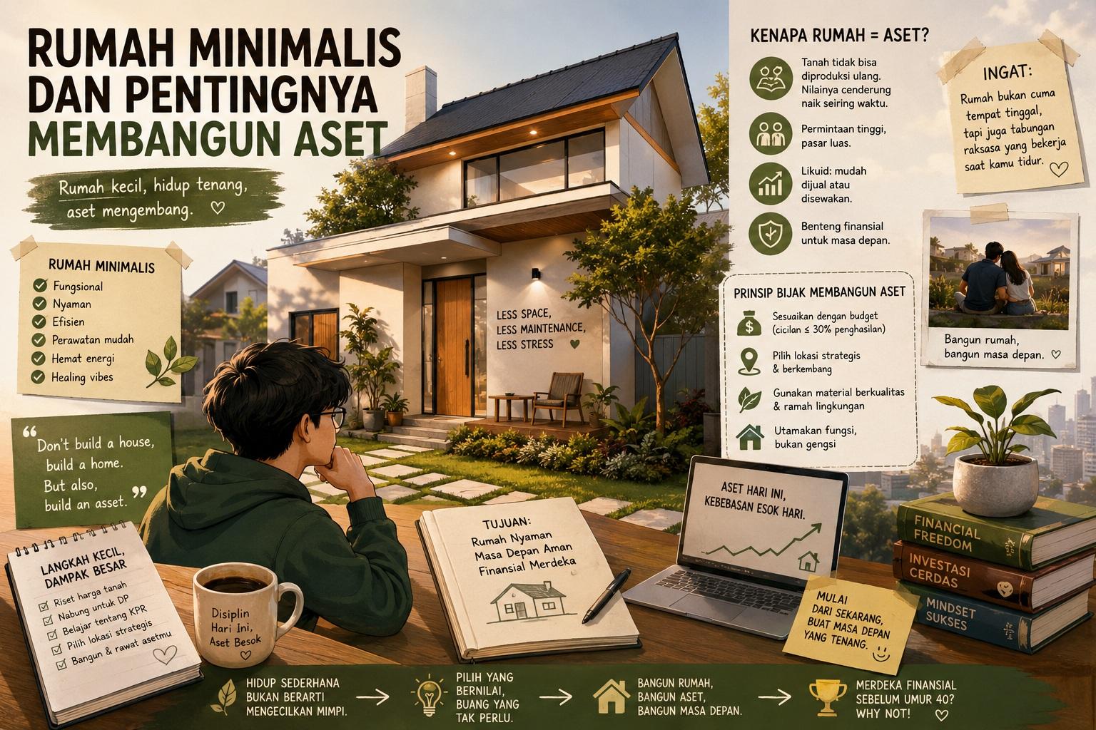 Thumbnail artikel Rumah Minimalis dan Pentingnya Membangun Aset - Berita & Artikel Rumah Sidoarjo