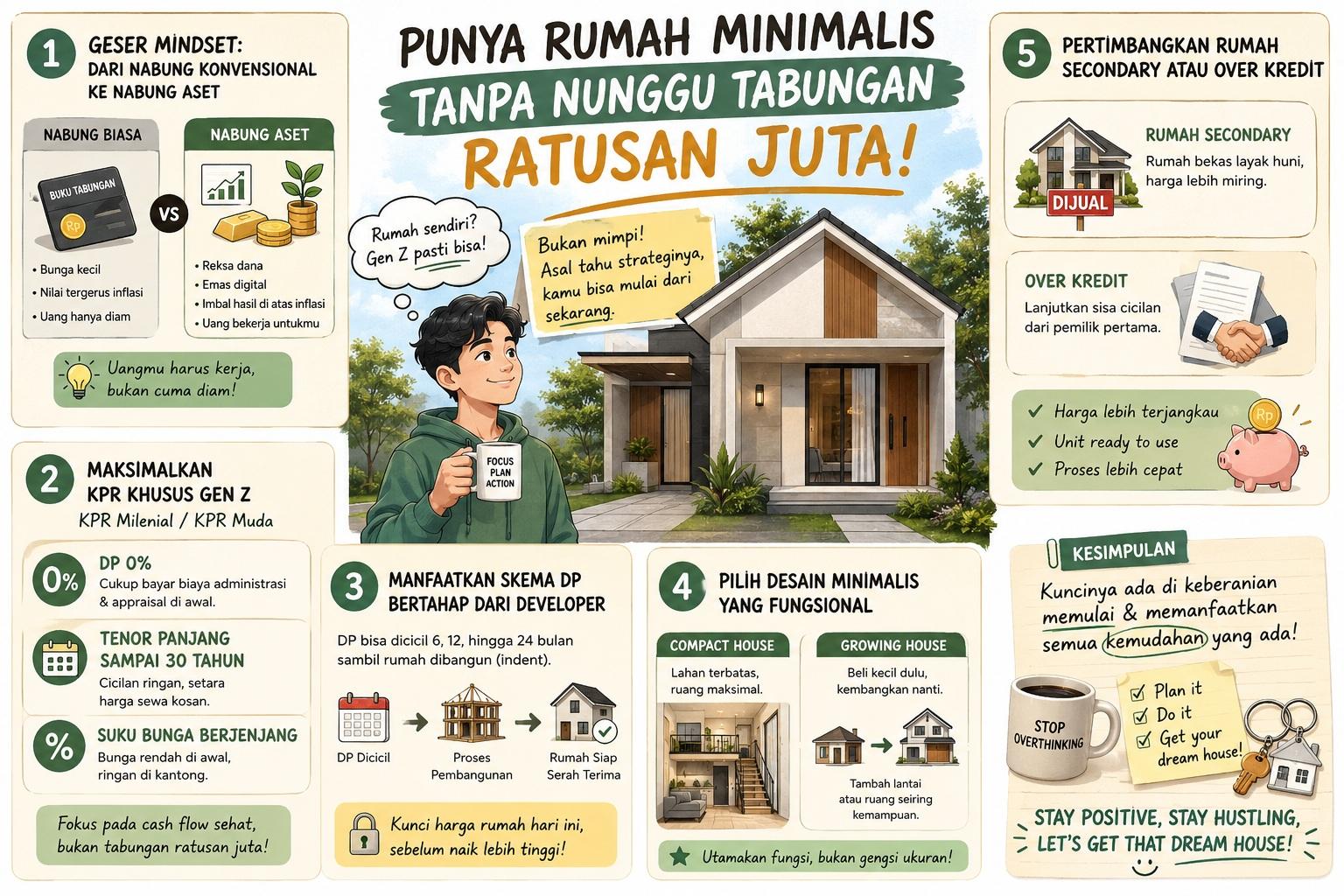Thumbnail artikel Cara Punya Rumah Minimalis Tanpa Menunggu Tabungan Terkumpul   - Berita & Artikel Rumah Sidoarjo