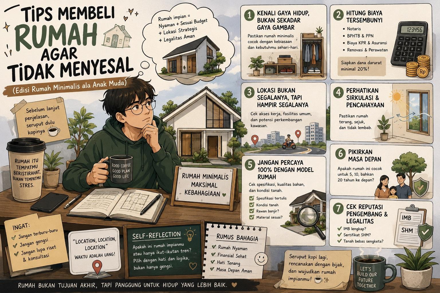 Thumbnail artikel Tips Membeli Rumah Agar Tidak Menyesal (Edisi Rumah Minimalis ala Anak Muda) - Berita & Artikel Rumah Sidoarjo