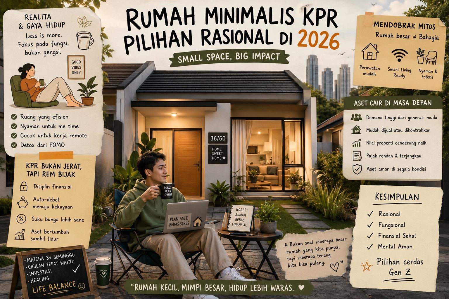 Thumbnail artikel Kenapa Rumah Minimalis KPR Masih Jadi Pilihan Rasional di 2026 - Berita & Artikel Rumah Sidoarjo