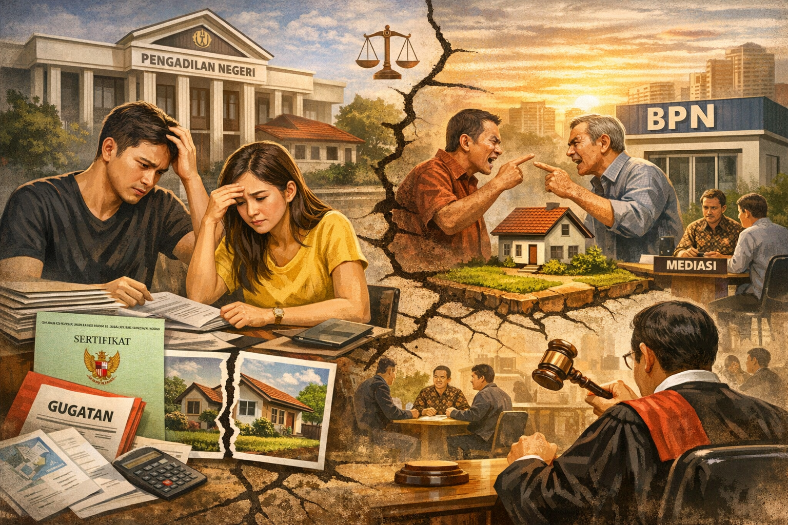 Thumbnail artikel Sengketa Rumah & Tanah: Jangan Panik, Ini Langkah Waras Biar Nggak Makin Runyam - Berita & Artikel Rumah Sidoarjo