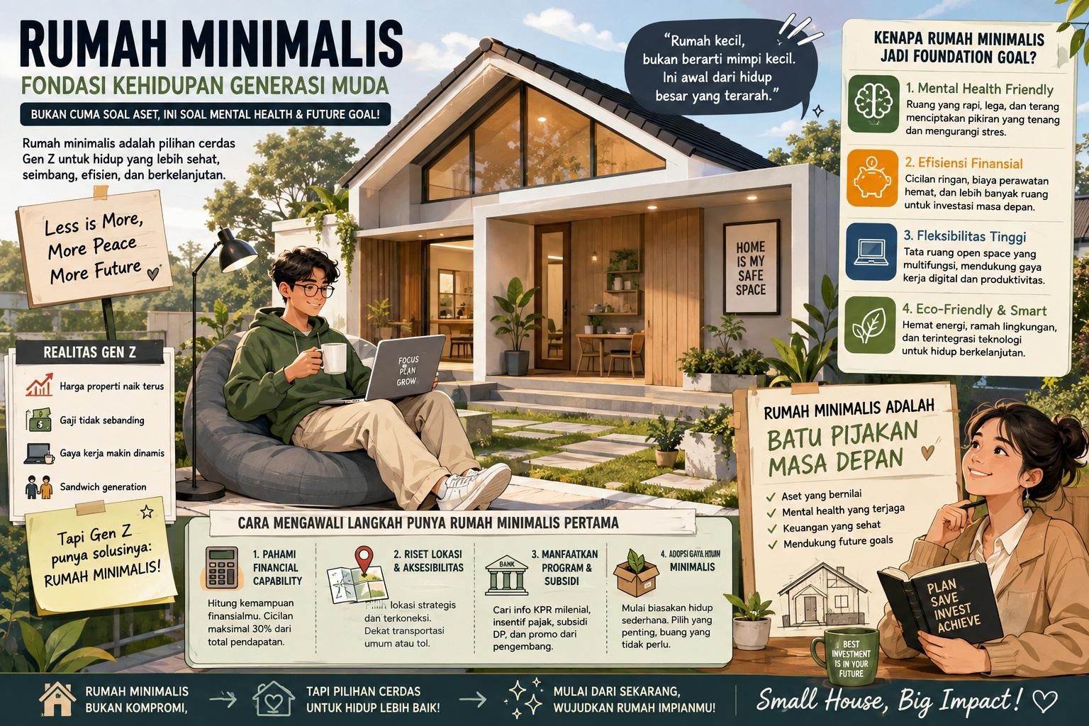 Thumbnail artikel Rumah Minimalis sebagai Fondasi Kehidupan Generasi Muda: Bukan Cuma Soal Aset, Ini Soal Mental Health dan Future Goal! - Berita & Artikel Rumah Sidoarjo