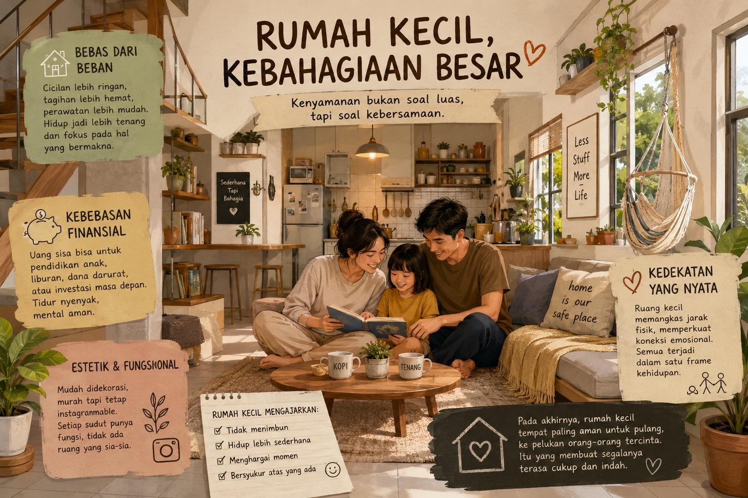 Thumbnail artikel Kenapa Rumah Kecil Bisa Lebih Nyaman untuk Keluarga Muda - Berita & Artikel Rumah Sidoarjo