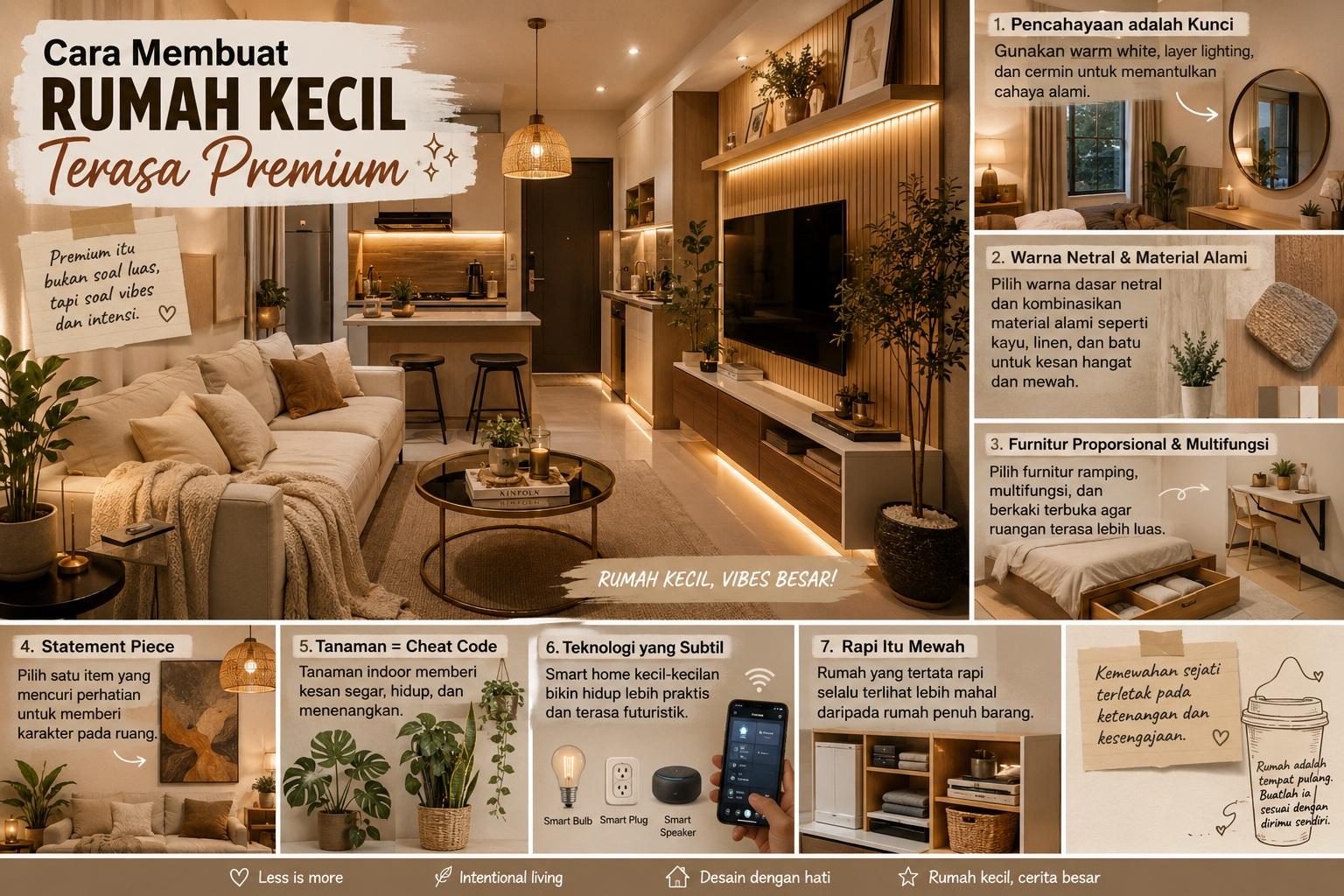 Thumbnail artikel Cara Membuat Rumah Kecil Terasa Premium - Berita & Artikel Rumah Sidoarjo