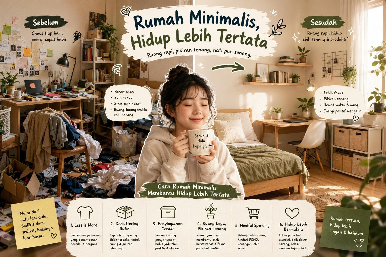 Thumbnail artikel Cara Rumah Minimalis Membantu Hidup Lebih Tertata - Berita & Artikel Rumah Sidoarjo