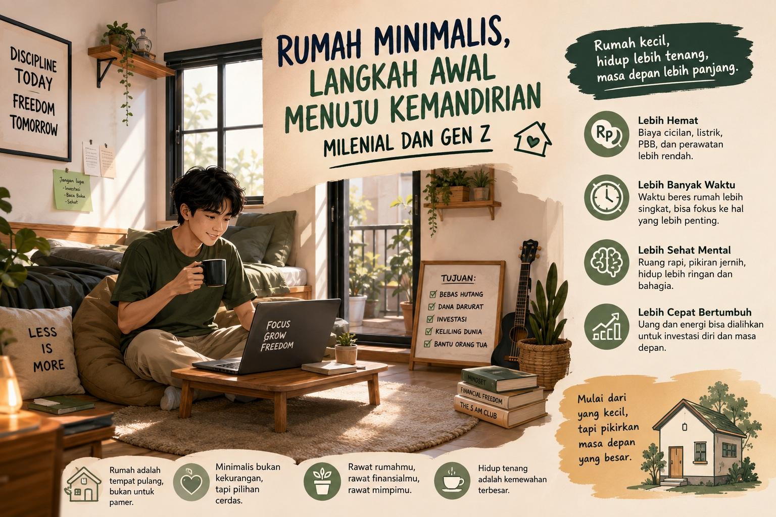 Thumbnail artikel Rumah Minimalis sebagai Langkah Awal Menuju Kemandirian Milenial dan Gen Z - Berita & Artikel Rumah Sidoarjo