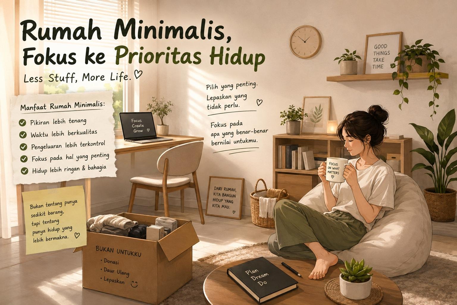 Thumbnail artikel Rumah Minimalis Membantu Fokus ke Prioritas Hidup - Berita & Artikel Rumah Sidoarjo