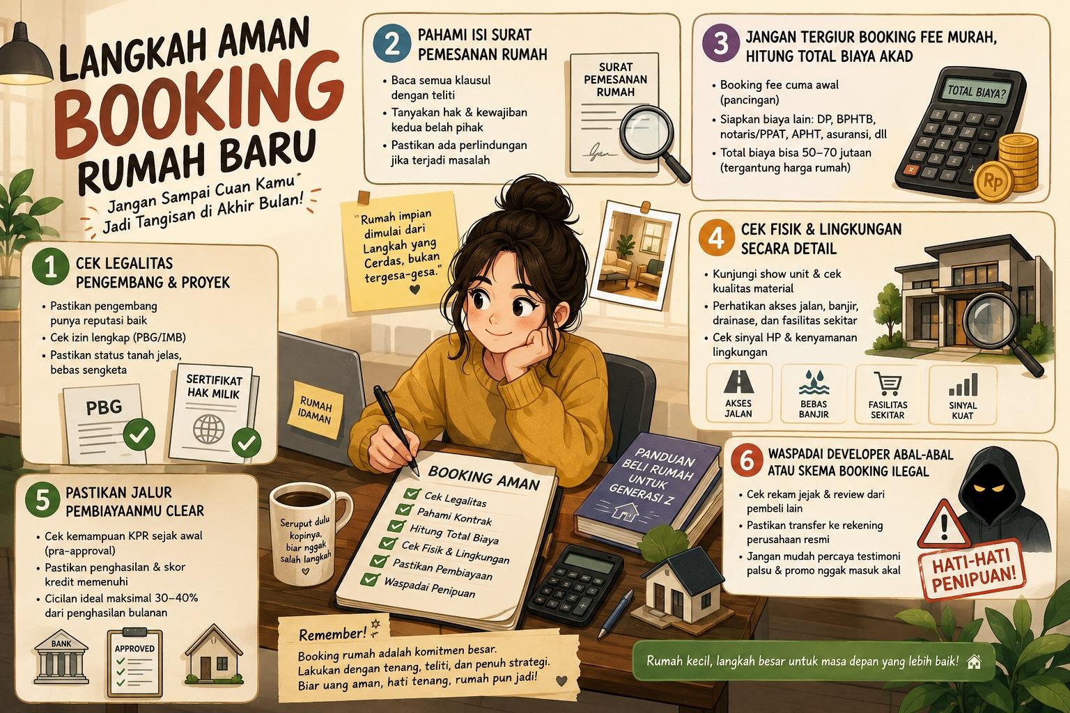 Thumbnail artikel Langkah Aman Booking Rumah Baru: Jangan Sampai Cuan Kamu Jadi Tangisan di Akhir Bulan - Berita & Artikel Rumah Sidoarjo