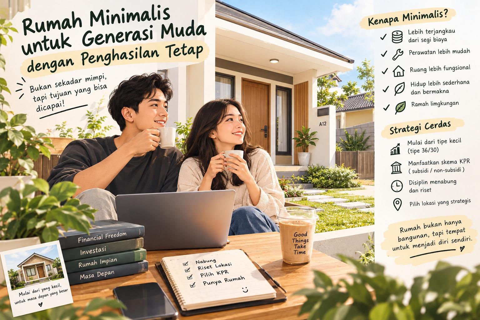 Thumbnail artikel Rumah Minimalis untuk Generasi Muda dengan Penghasilan Tetap - Berita & Artikel Rumah Sidoarjo