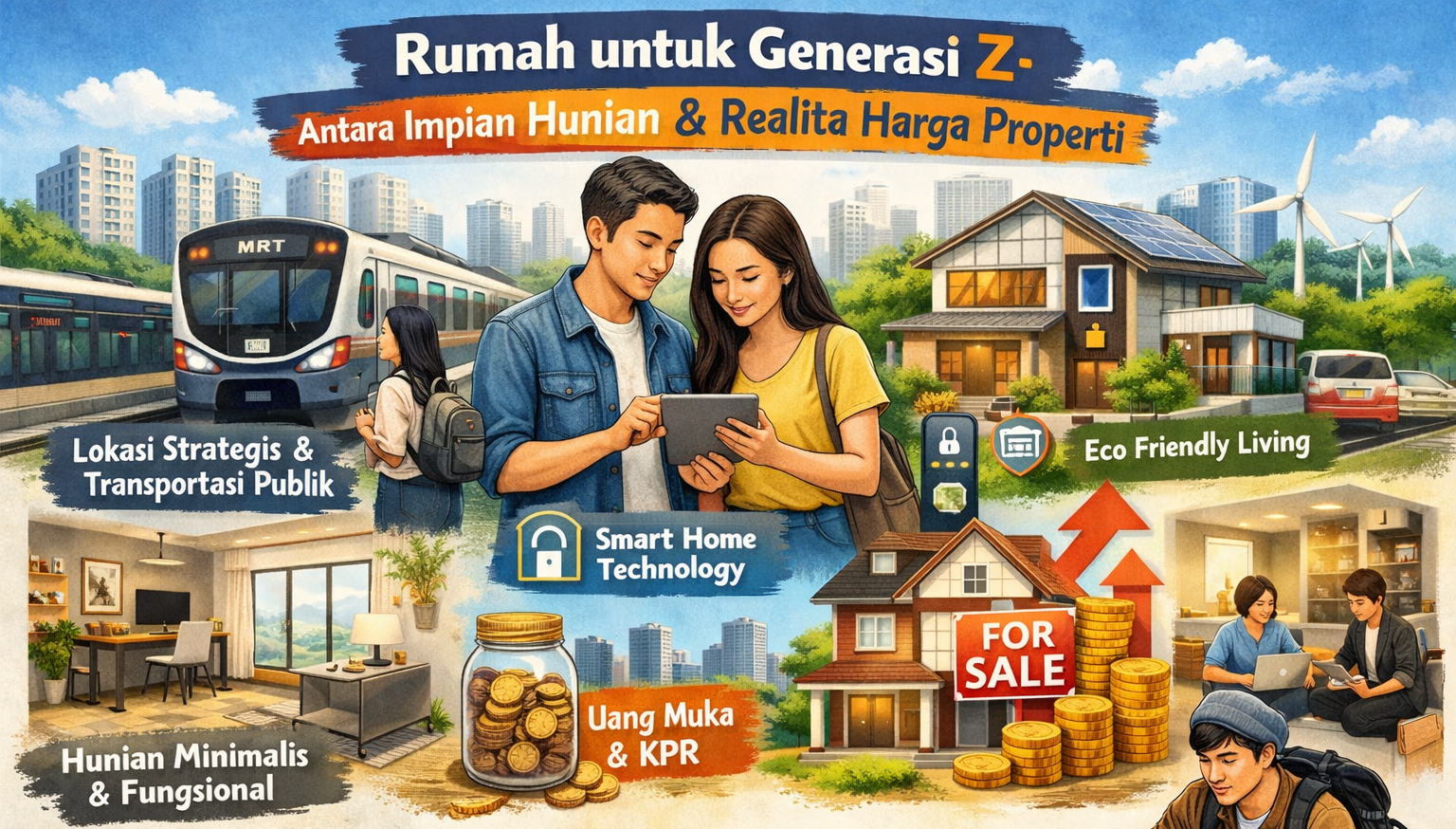 Thumbnail artikel Rumah untuk Generasi Z: Antara Impian Hunian dan Realita Harga Properti - Berita & Artikel Rumah Sidoarjo