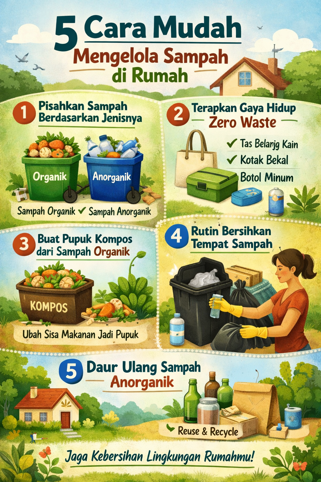 Thumbnail artikel 5 Langkah Praktis Mengelola Sampah di Rumah - Berita & Artikel Rumah Sidoarjo