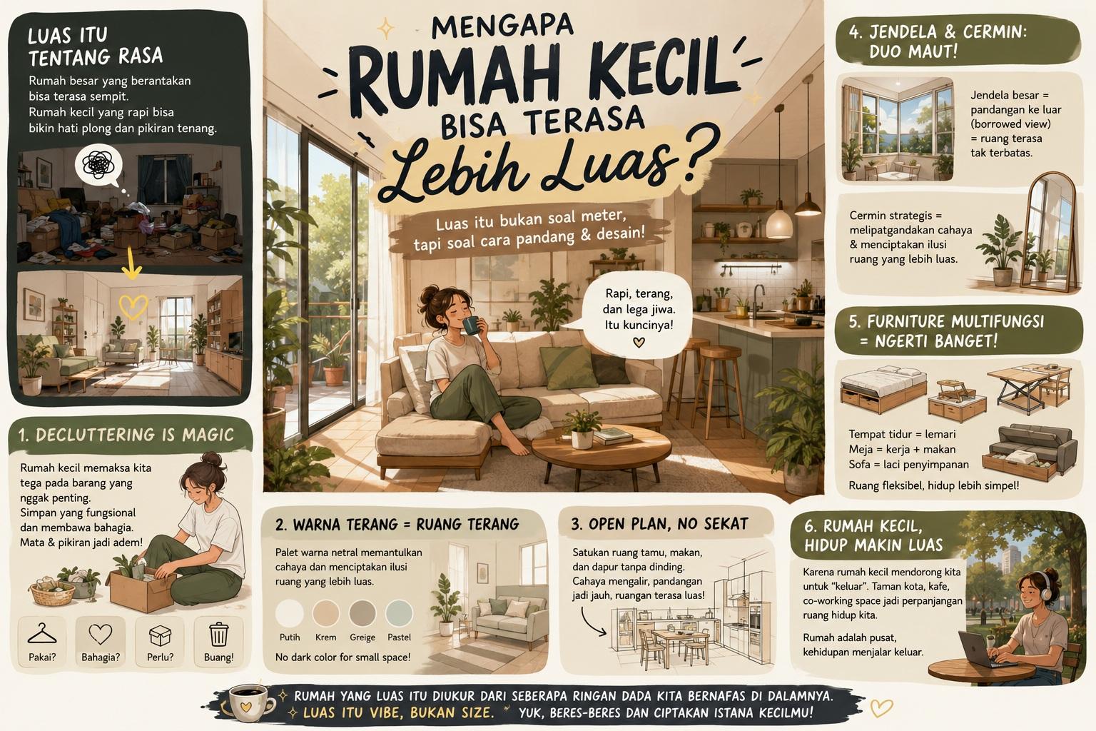 Thumbnail artikel Mengapa Rumah Kecil Bisa Terasa Lebih Luas - Berita & Artikel Rumah Sidoarjo