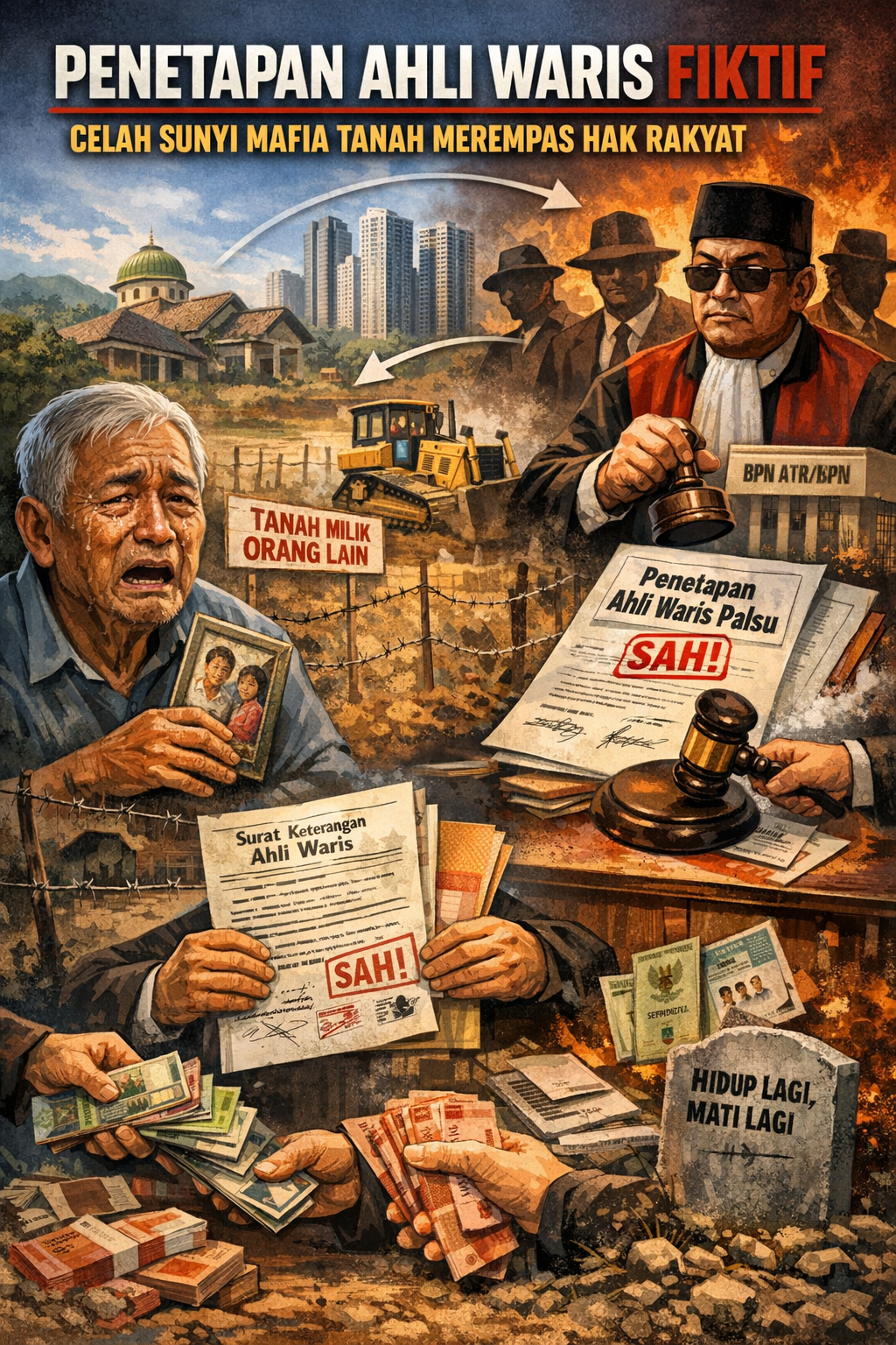 Thumbnail artikel Penetapan Ahli Waris Fiktif: Celah Sunyi yang Dipakai Mafia Tanah Buat Rampas Hak Rakyat - Berita & Artikel Rumah Sidoarjo