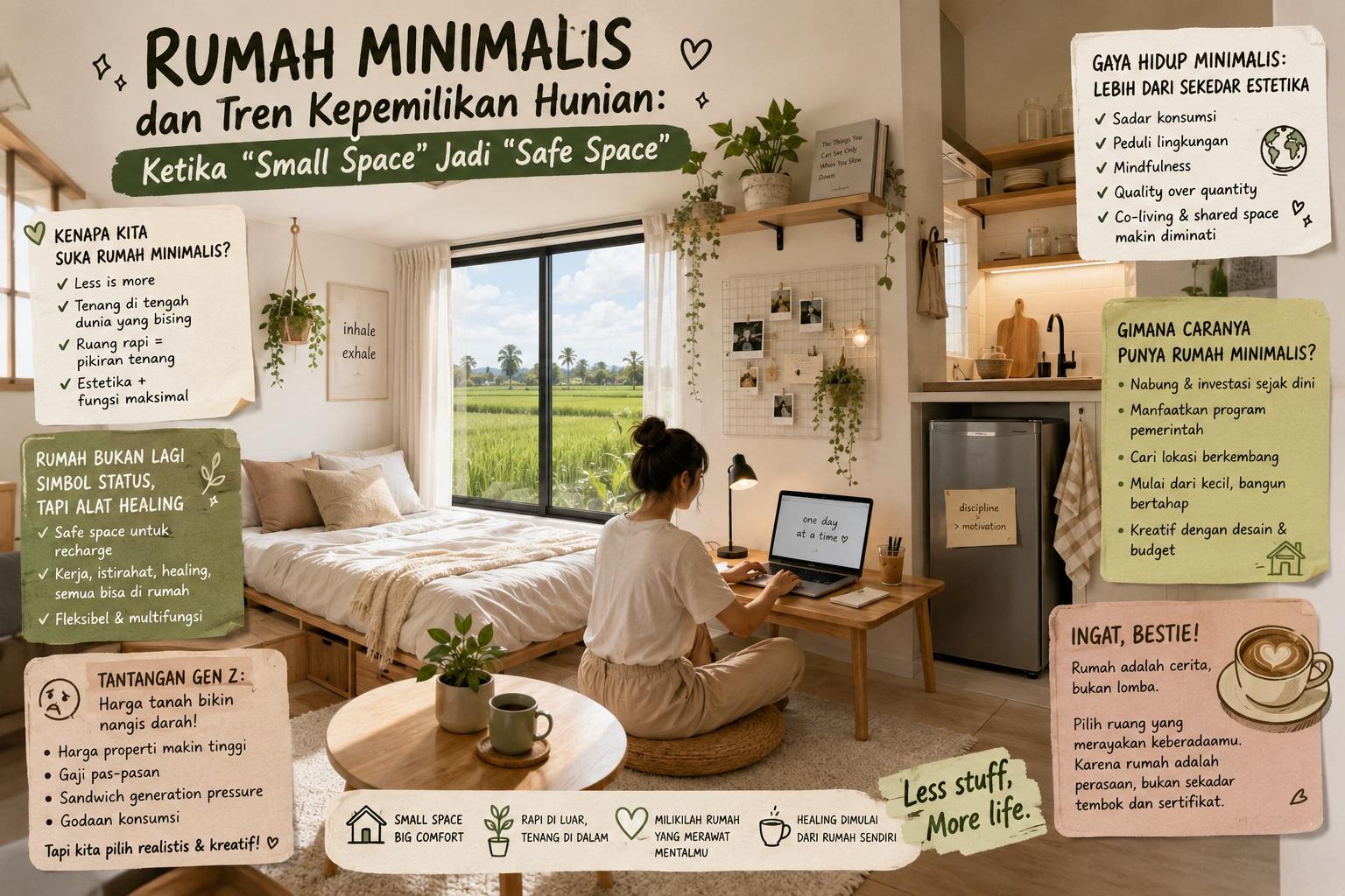 Thumbnail artikel Rumah Minimalis dan Tren Kepemilikan Hunian: Ketika “Small Space” Jadi “Safe Space” - Berita & Artikel Rumah Sidoarjo