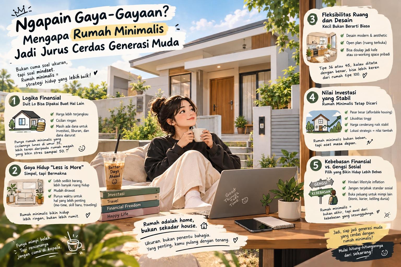 Thumbnail artikel Ngapain Gaya-Gayaan? Mengapa Rumah Minimalis Jadi Jurus Cerdas Generasi Muda - Berita & Artikel Rumah Sidoarjo