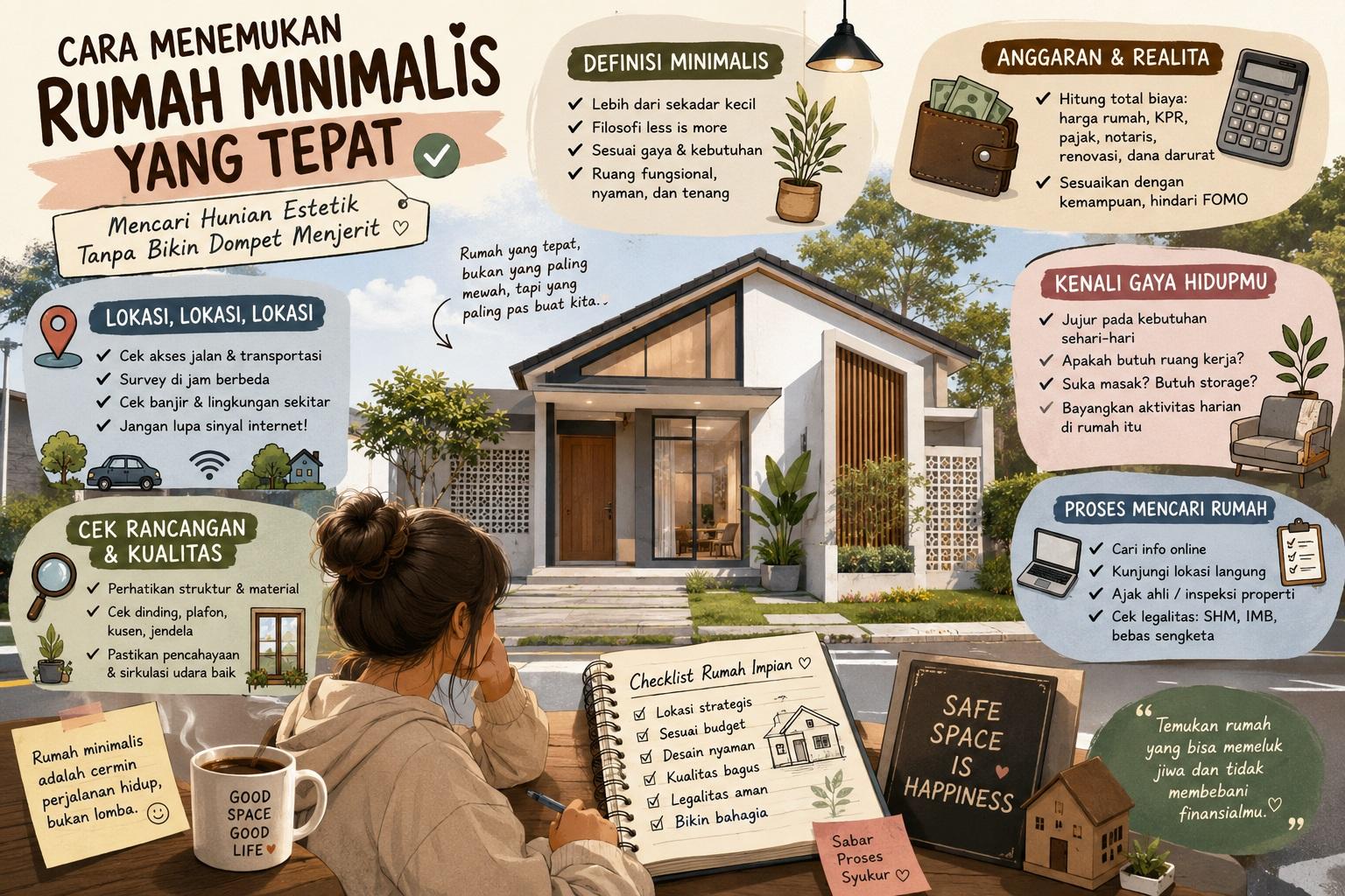 Thumbnail artikel Cara Menemukan Rumah Minimalis yang Tepat: Mencari Hunian Estetik Tanpa Bikin Dompet Menjerit - Berita & Artikel Rumah Sidoarjo