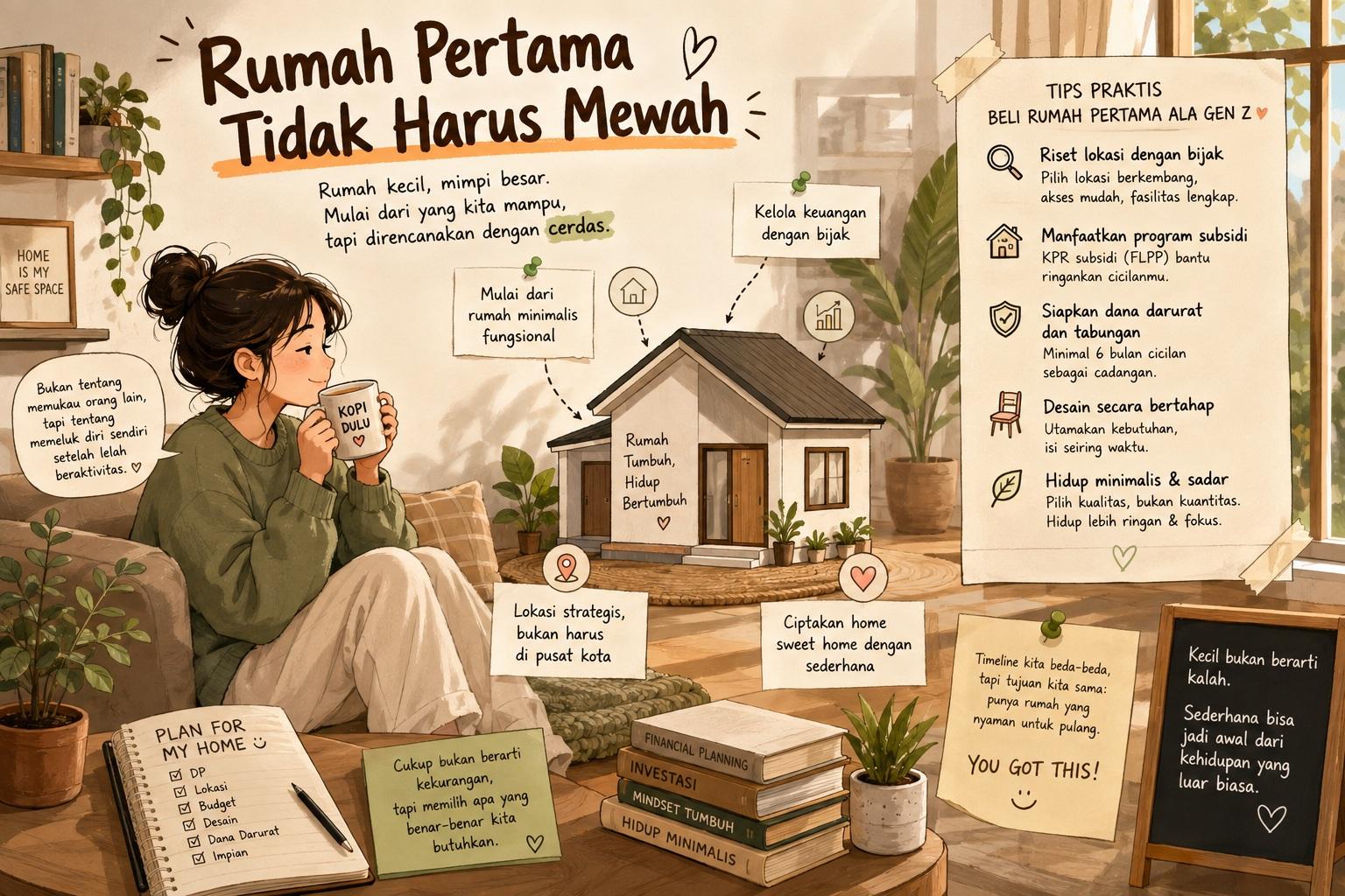 Thumbnail artikel Rumah Pertama Tidak Harus Mewah - Berita & Artikel Rumah Sidoarjo