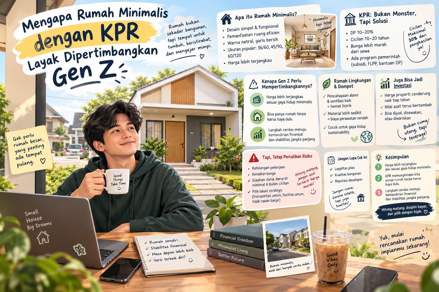 Thumbnail artikel Mengapa Rumah Minimalis dengan KPR Layak Dipertimbangkan Gen Z - Berita & Artikel Rumah Sidoarjo