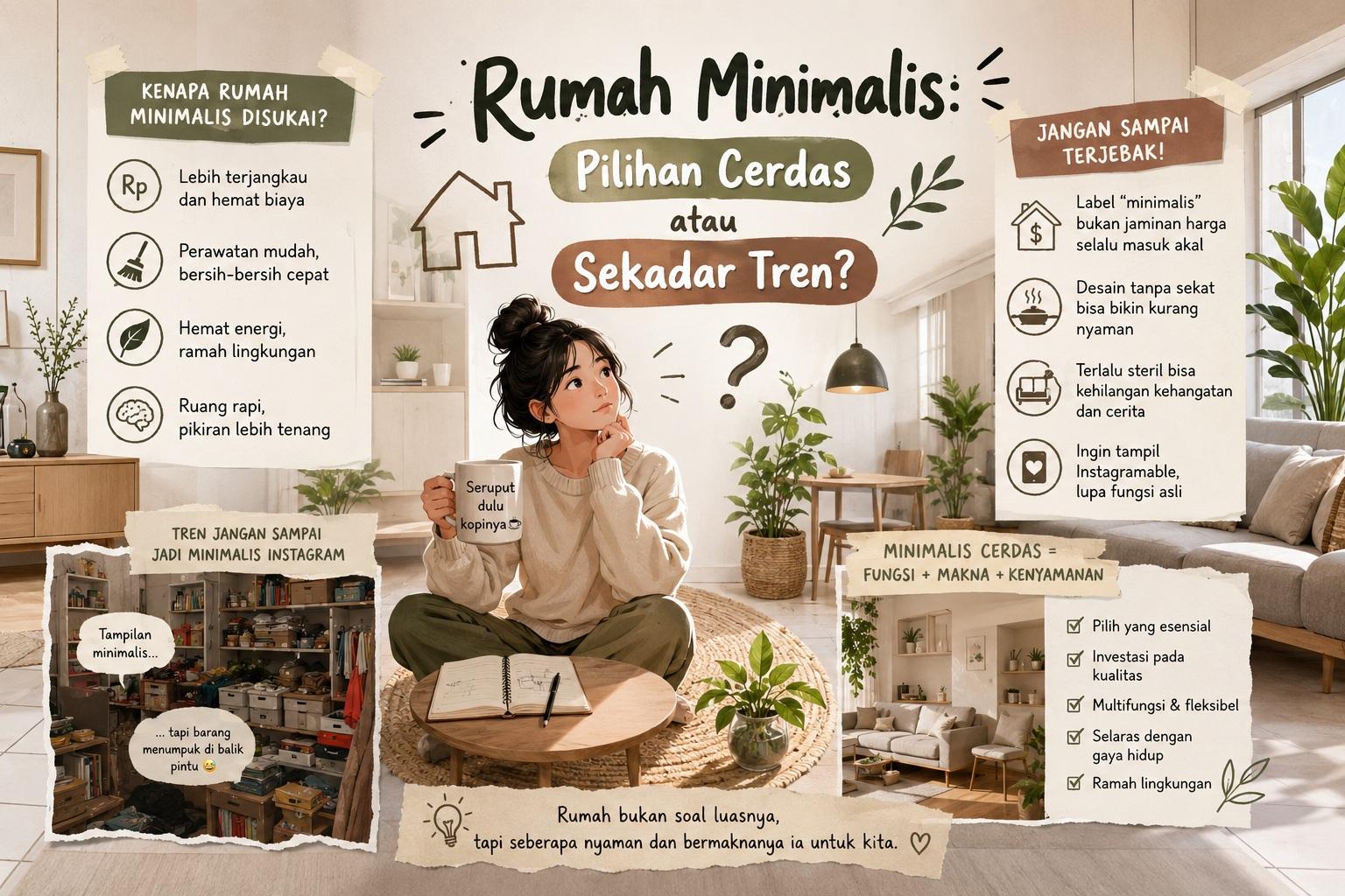 Thumbnail artikel Rumah Minimalis: Pilihan Cerdas atau Sekadar Tren? - Berita & Artikel Rumah Sidoarjo