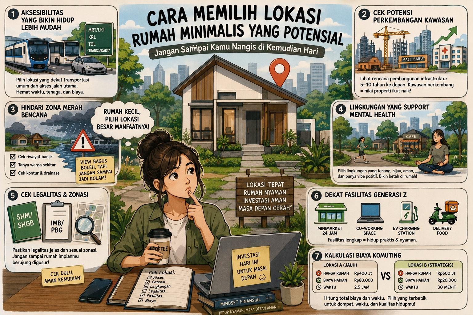 Thumbnail artikel Cara Memilih Lokasi Rumah Minimalis yang Potensial: Jangan Sampai Kamu Nangis di Kemudian Hari - Berita & Artikel Rumah Sidoarjo