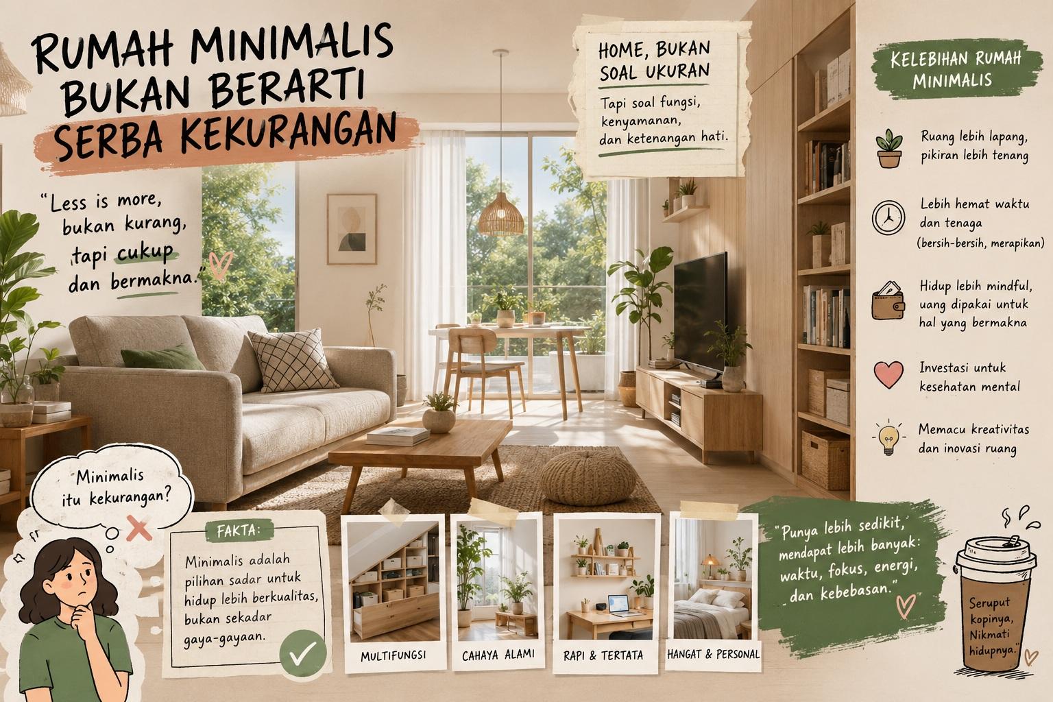 Thumbnail artikel Rumah Minimalis Bukan Berarti Serba Kekurangan - Berita & Artikel Rumah Sidoarjo
