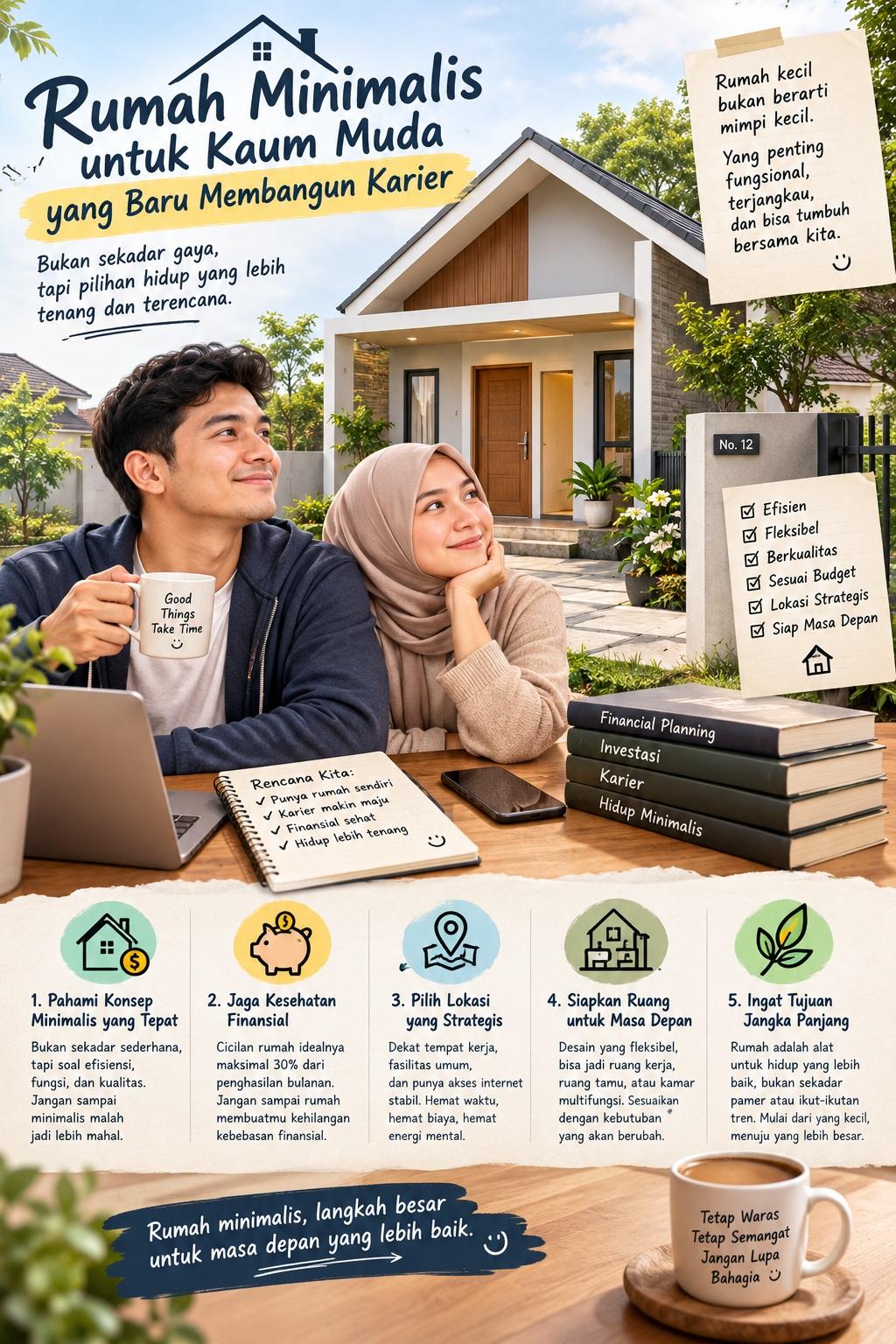 Thumbnail artikel Rumah Minimalis untuk Kaum Muda yang Baru Membangun Karier - Berita & Artikel Rumah Sidoarjo