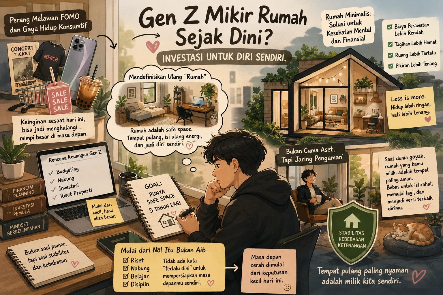 Thumbnail artikel Mengapa Gen Z Perlu Memikirkan Kepemilikan Rumah Sejak Dini - Berita & Artikel Rumah Sidoarjo