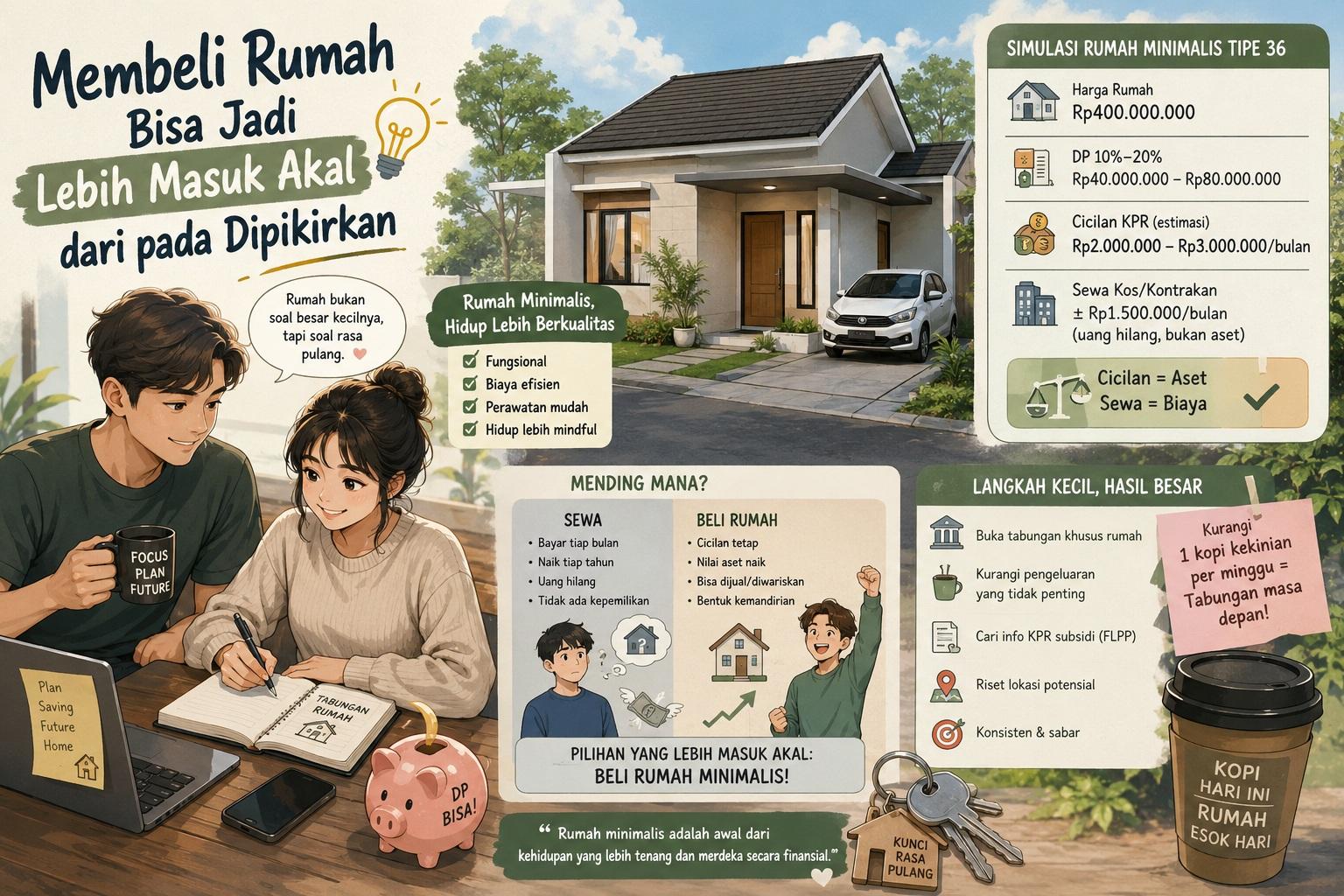 Thumbnail artikel Membeli Rumah Bisa Jadi Lebih Masuk Akal daripada Dipikirkan - Berita & Artikel Rumah Sidoarjo