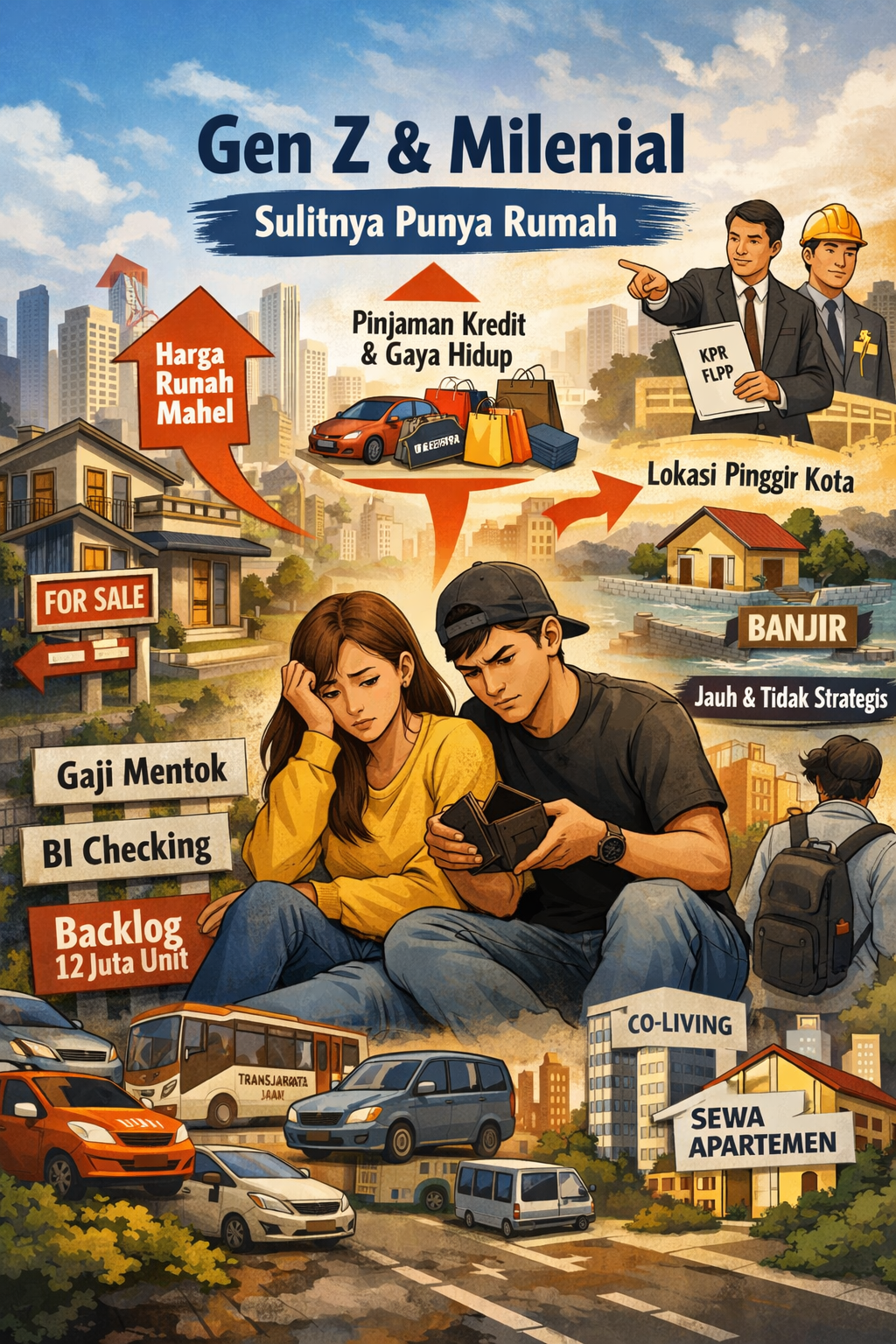 Thumbnail artikel Gen Z, Milenial, dan Mimpi Punya Rumah: Antara Realita, Sistem, dan Gaya Hidup - Berita & Artikel Rumah Sidoarjo