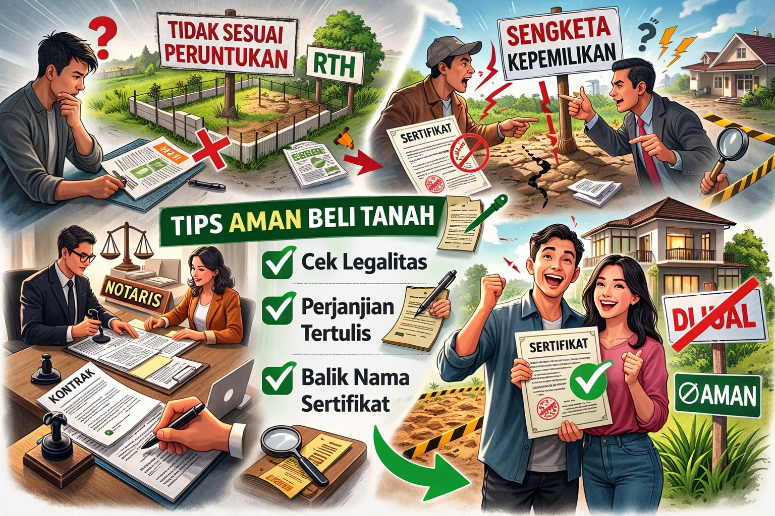 Thumbnail artikel Jangan Asal Murah! Kenali Ciri-Ciri Tanah Kavling Bermasalah Sebelum Nyesel - Berita & Artikel Rumah Sidoarjo