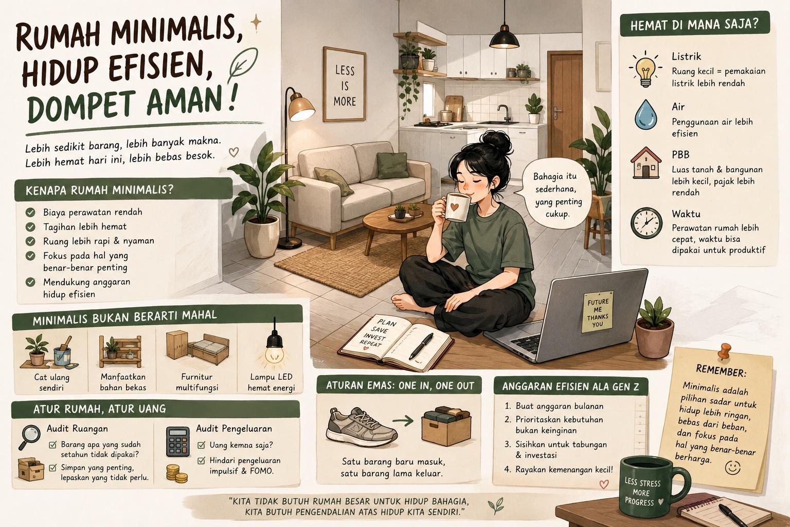 Thumbnail artikel Rumah Minimalis dan Konsep Anggaran Hidup Efisien - Berita & Artikel Rumah Sidoarjo