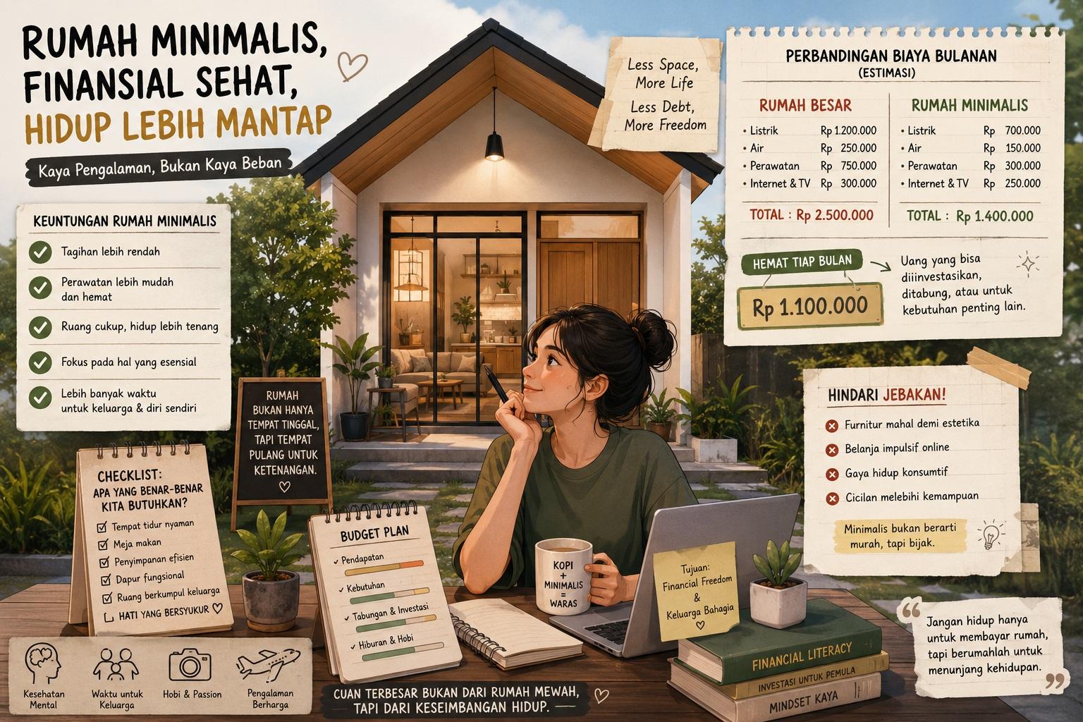 Thumbnail artikel Rumah Minimalis dan Keseimbangan Finansial Keluarga: Mencari ‘Cuan’ di Balik Estetika - Berita & Artikel Rumah Sidoarjo