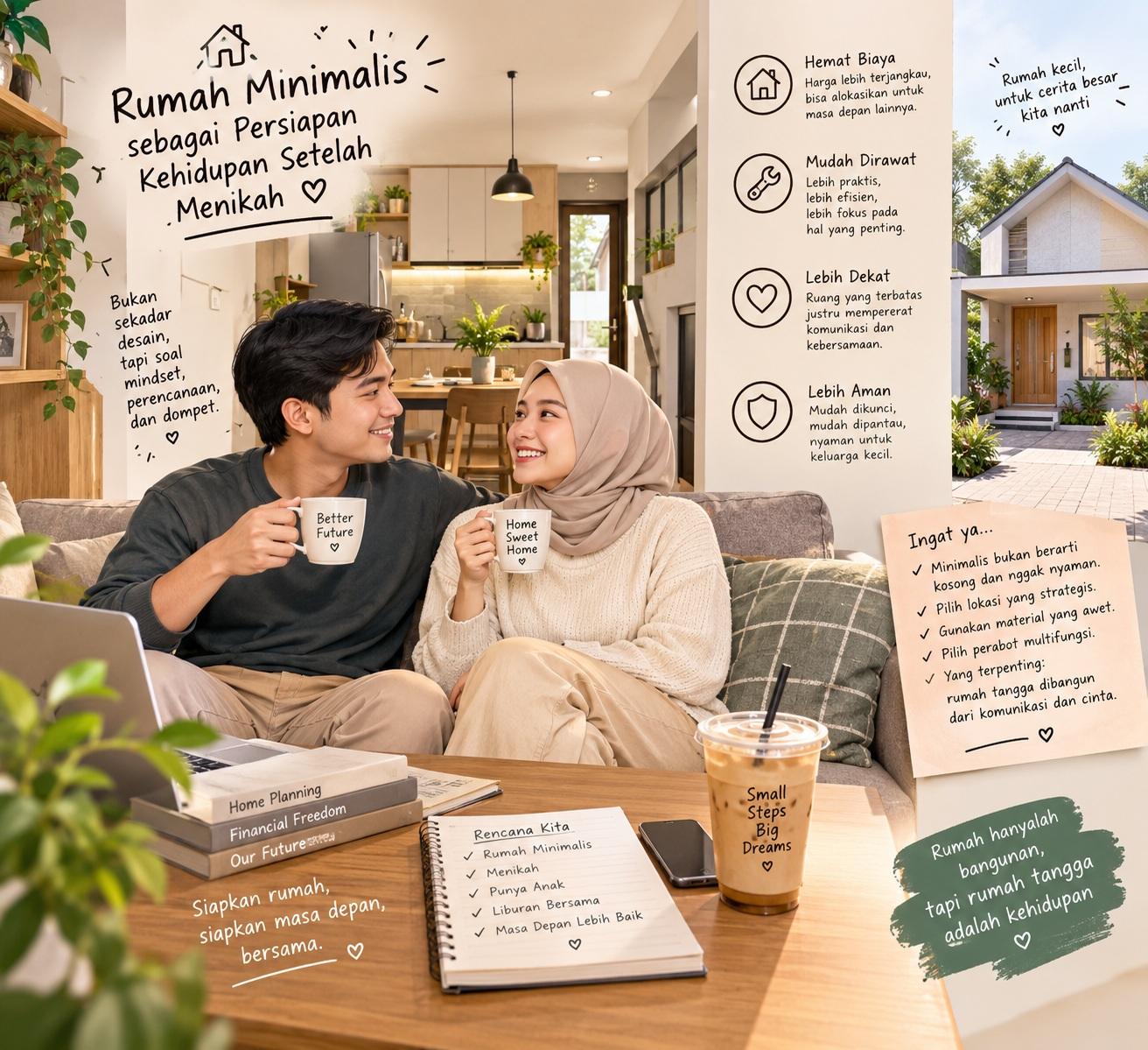 Thumbnail artikel Rumah Minimalis sebagai Persiapan Kehidupan Setelah Menikah - Berita & Artikel Rumah Sidoarjo