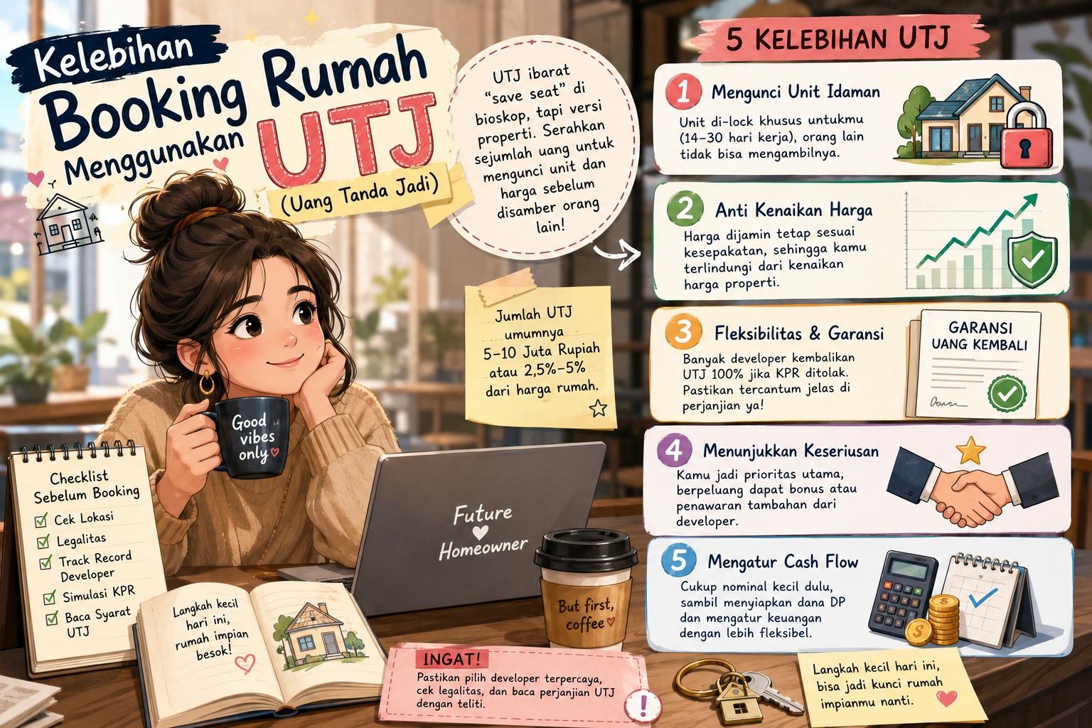 Thumbnail artikel Kelebihan Booking Rumah Menggunakan UTJ - Berita & Artikel Rumah Sidoarjo