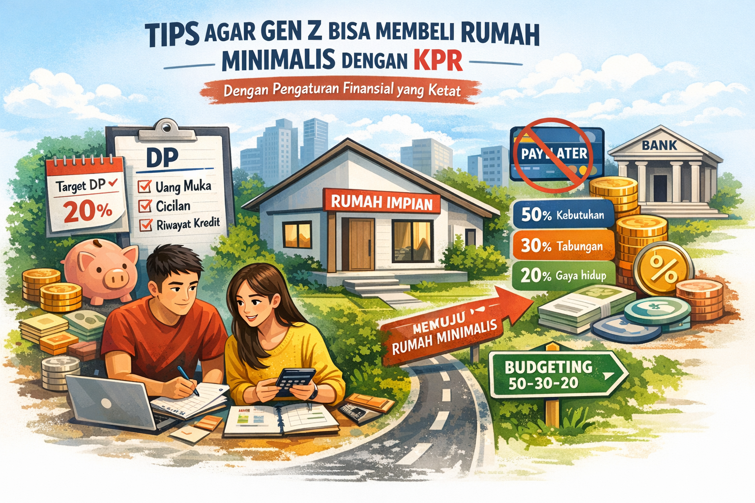 Thumbnail artikel Tips agar Gen Z Bisa Membeli Rumah Minimalis dengan KPR dengan Pengaturan Finansial yang Ketat - Berita & Artikel Rumah Sidoarjo