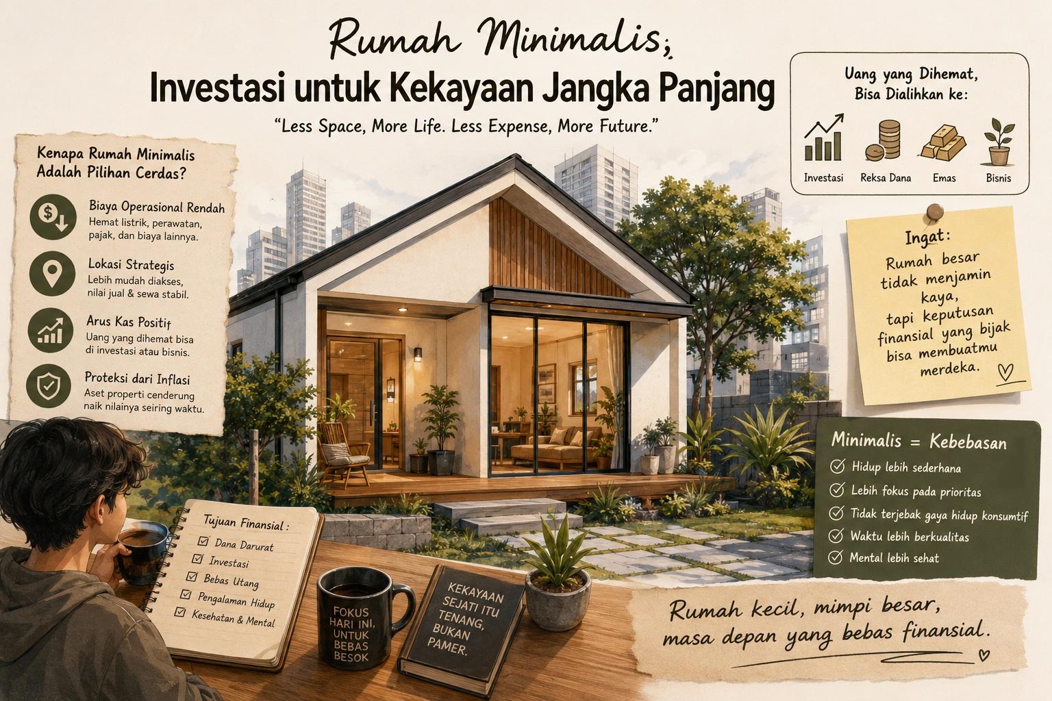 Thumbnail artikel Rumah Minimalis sebagai Bentuk Membangun Kekayaan Jangka Panjang - Berita & Artikel Rumah Sidoarjo