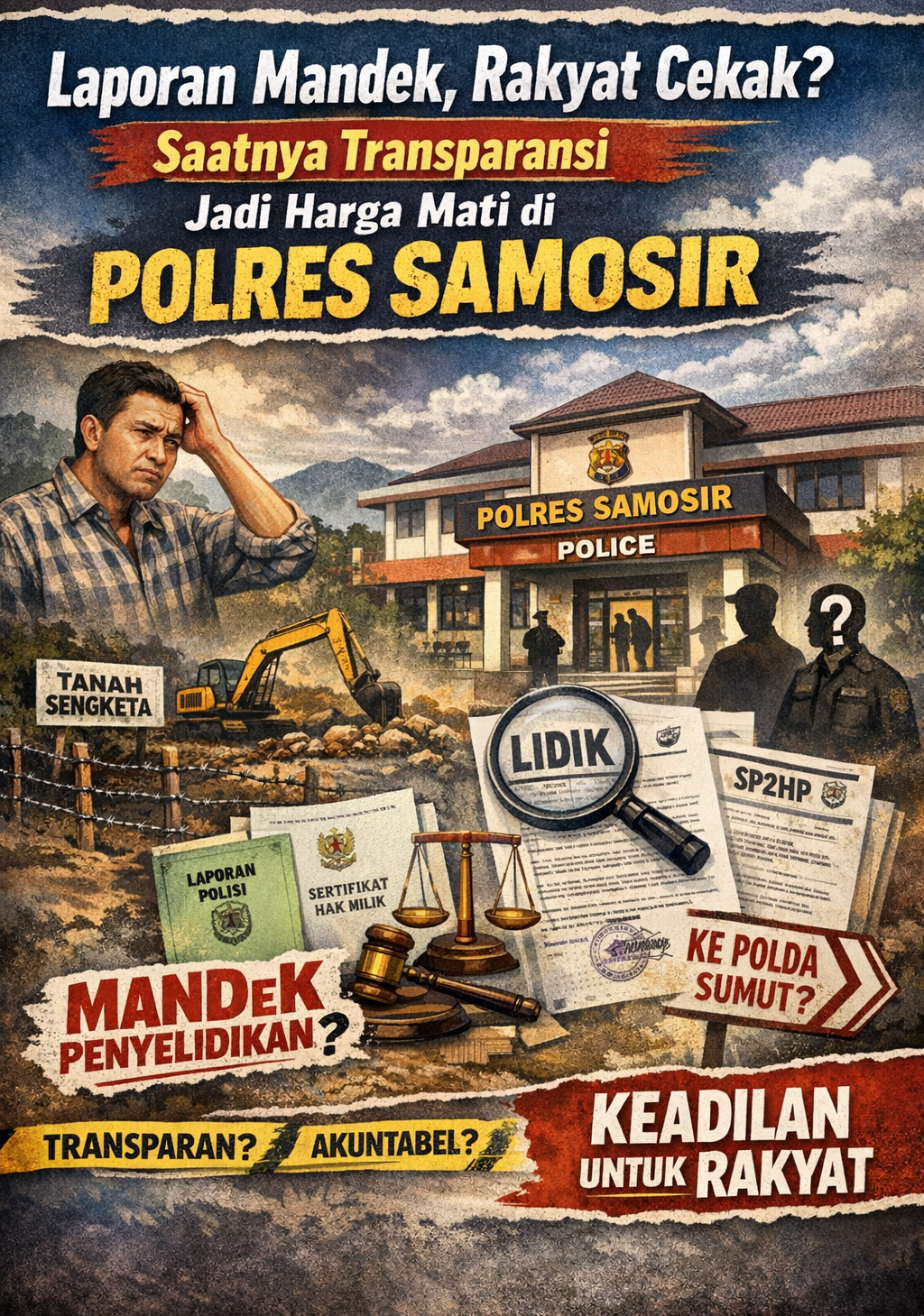 Thumbnail artikel Laporan Mandek, Rakyat Cekak? Saatnya Transparansi Jadi Harga Mati di Polres Samosir - Berita & Artikel Rumah Sidoarjo