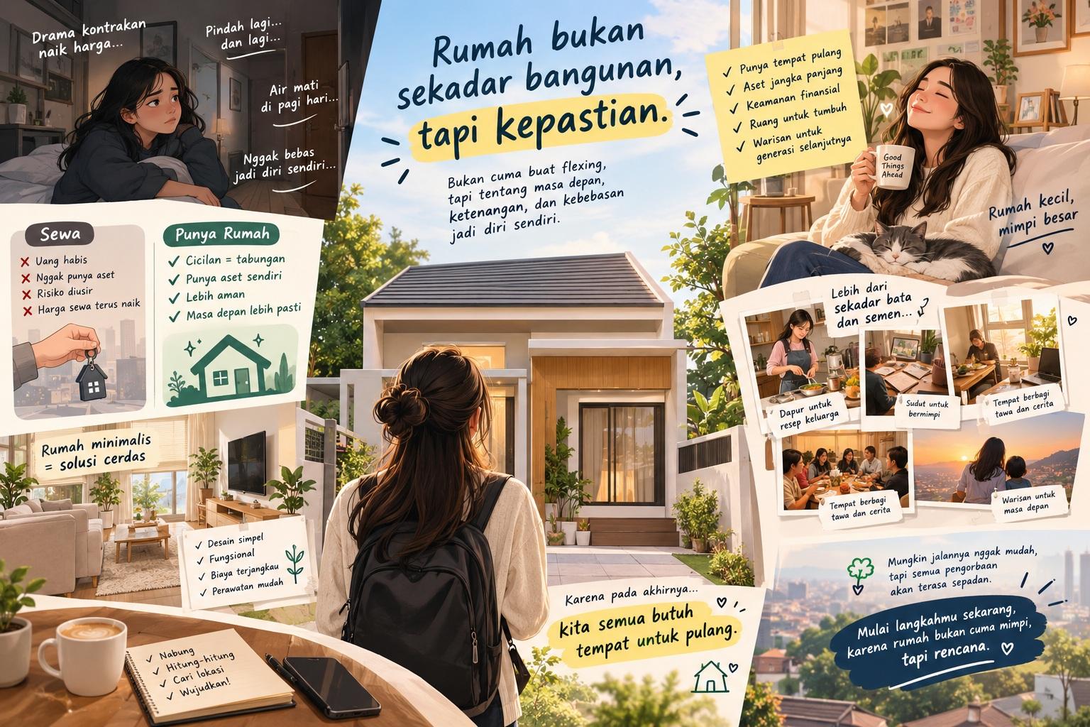 Thumbnail artikel Bukan Sekadar Flexing: Alasan Logis dan Emosional Kenapa Punya Rumah Sendiri Itu Penting Banget - Berita & Artikel Rumah Sidoarjo