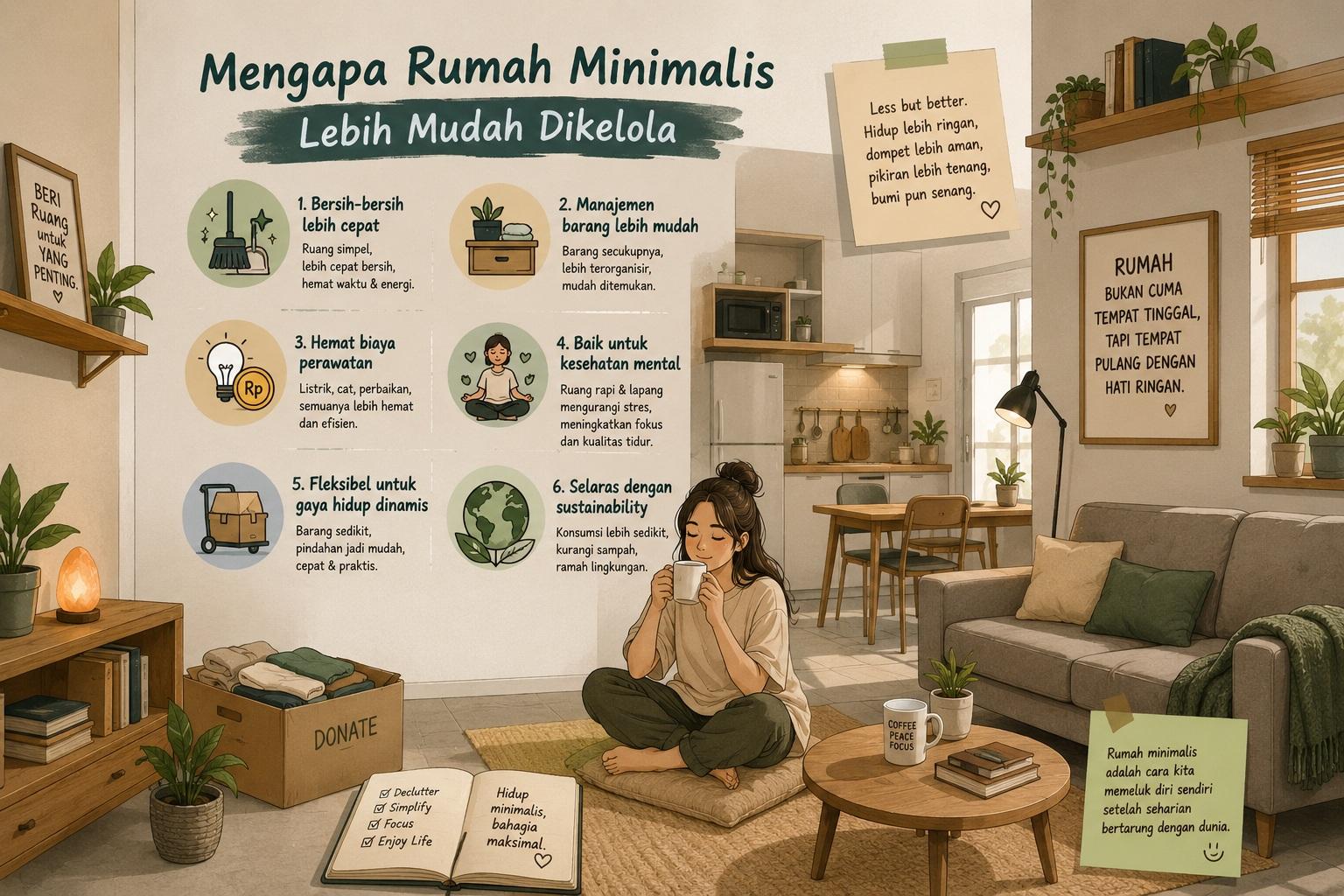 Thumbnail artikel Mengapa Rumah Minimalis Lebih Mudah Dikelola - Berita & Artikel Rumah Sidoarjo