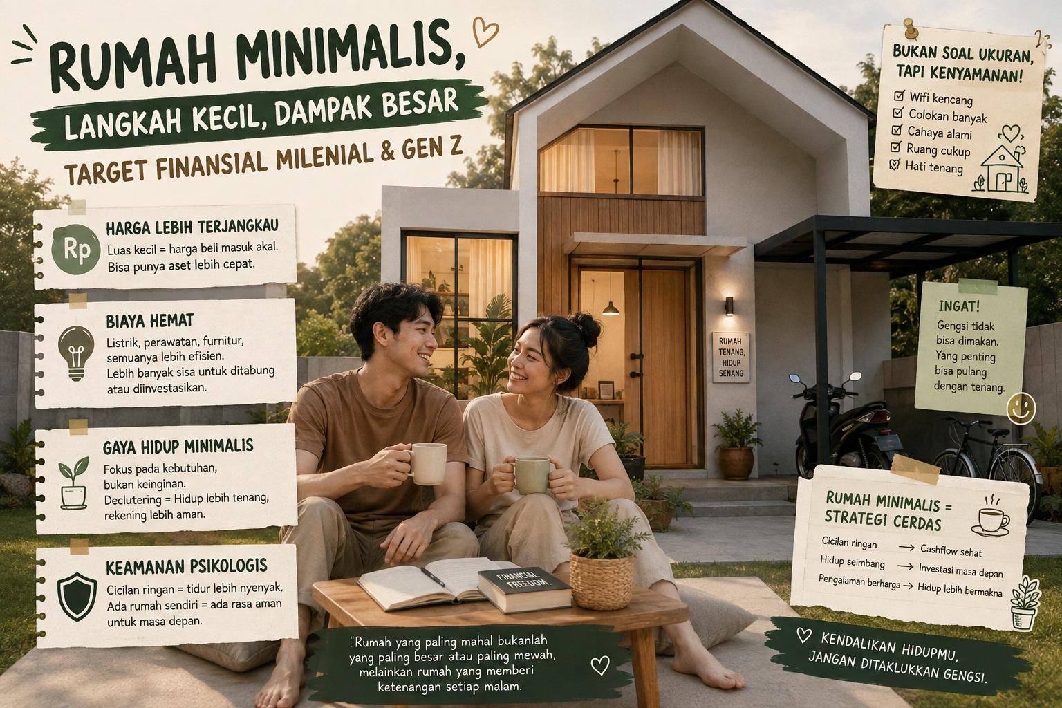 Thumbnail artikel Mengapa Rumah Minimalis Bisa Menjadi Target Finansial Milenial dan Gen Z - Berita & Artikel Rumah Sidoarjo