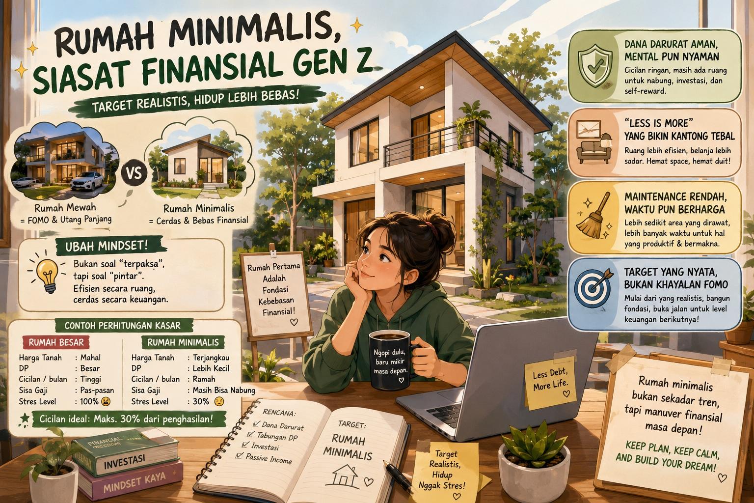 Thumbnail artikel Rumah Minimalis sebagai Target Finansial yang Realistis  - Berita & Artikel Rumah Sidoarjo