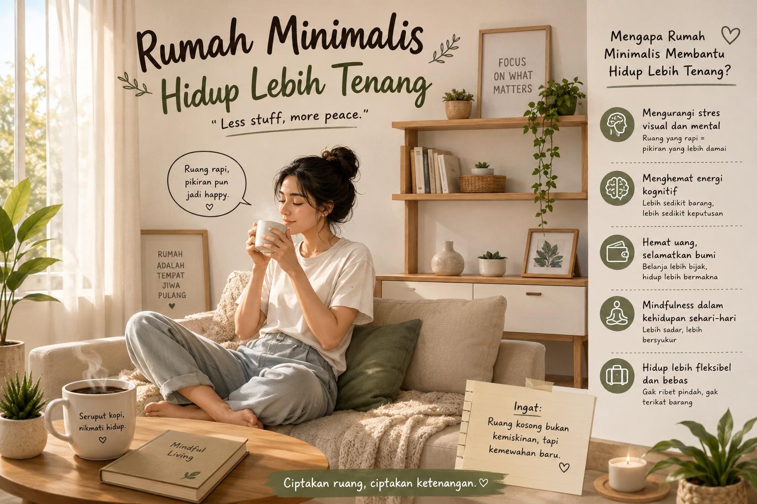 Thumbnail artikel Rumah Minimalis yang Membantu Hidup Lebih Tenang - Berita & Artikel Rumah Sidoarjo
